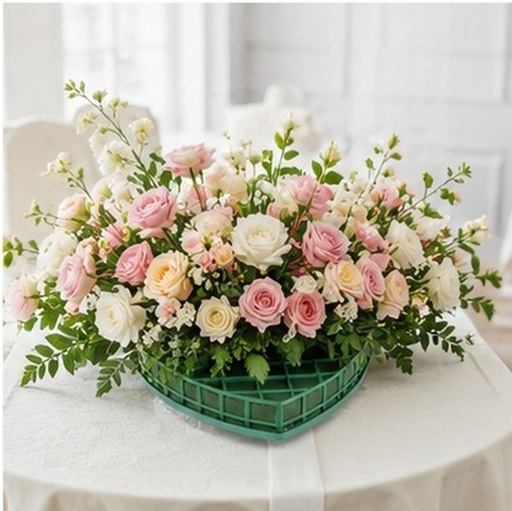 Wedding Water Supply - 1Set Flower Mud Heart Floral Foam