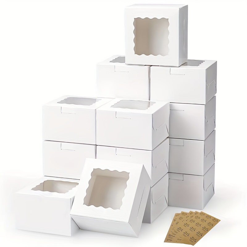Wedding Souvenir - 10Pcs Kraft Paper Cake Candy Boxes