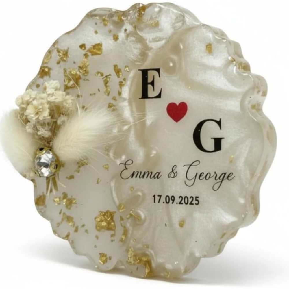 Wedding Souvenir - Wedding Favors for Guests Bulk,Resin-Floral Magnets,