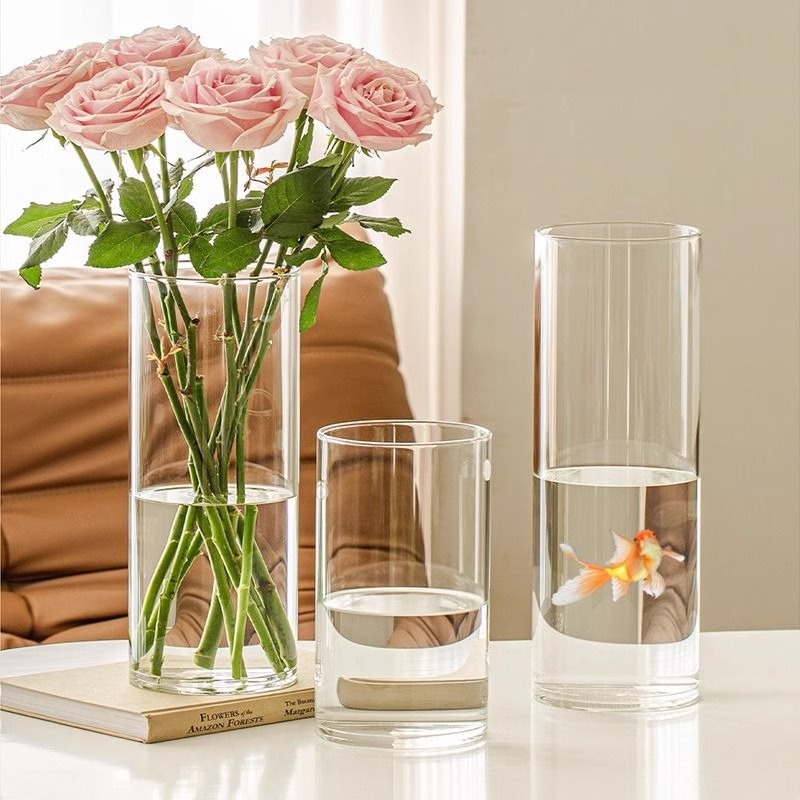 Acrylic Clear Cylinder Flower  - огляд і ціна Centerpiece Vase Tall