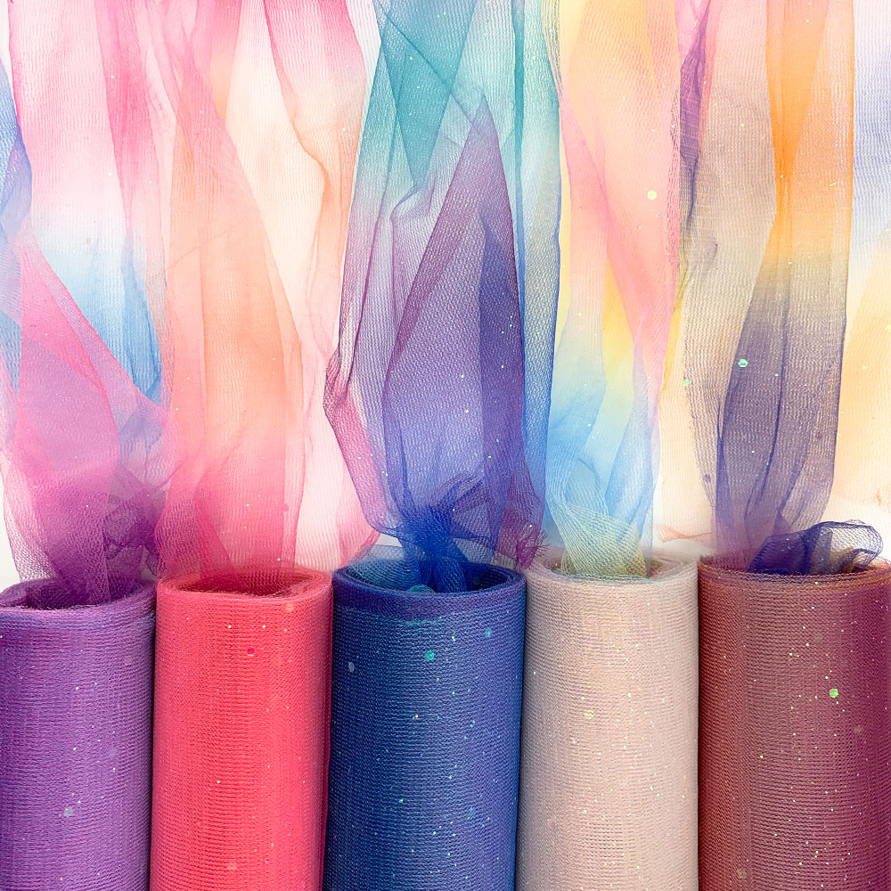 10Yards Rainbow Glitter Tulle  - огляд і ціна Table Runner Sequin