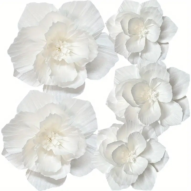5 Packs of White Paper Flowers - огляд і ціна Wedding Power Supply