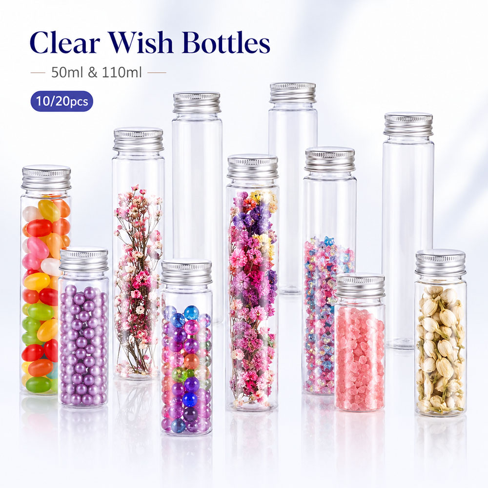 20pcs 50ml/100ml Clear Flat Tu - огляд і ціна Wedding Souvenir