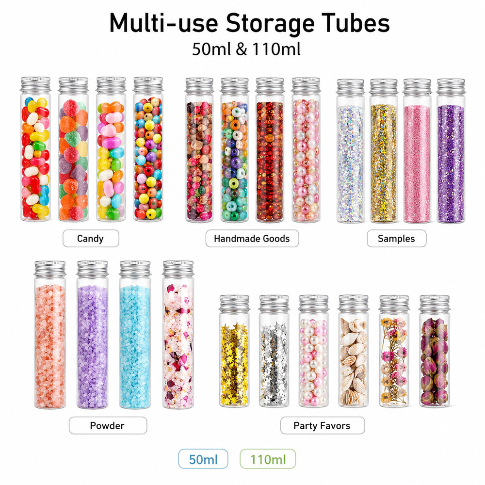 20pcs 50ml/100ml Clear Flat Tu - огляд і ціна Wedding Souvenir