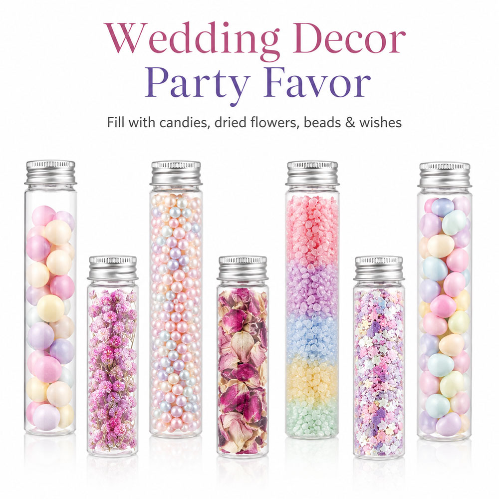 20pcs 50ml/100ml Clear Flat Tu - огляд і ціна Wedding Souvenir