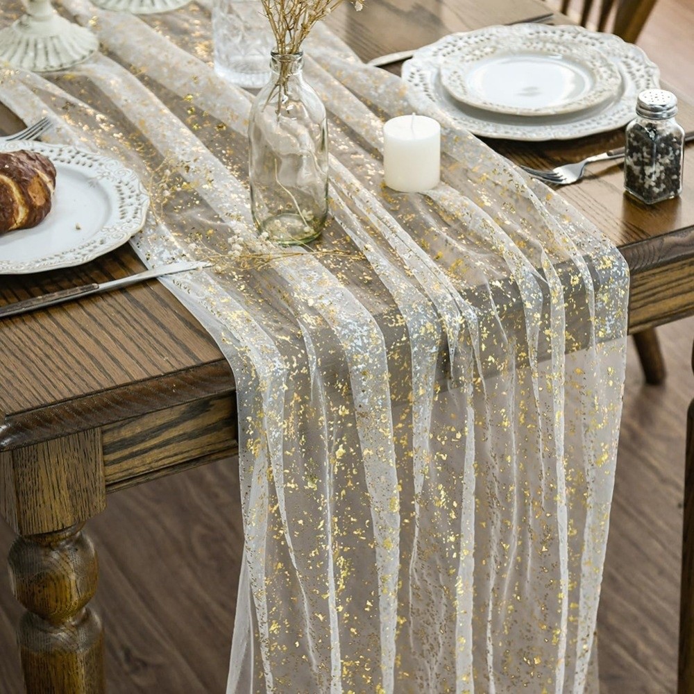 Golden Sequin Glitter Hot Stam - огляд і ціна Table Runner Sequin