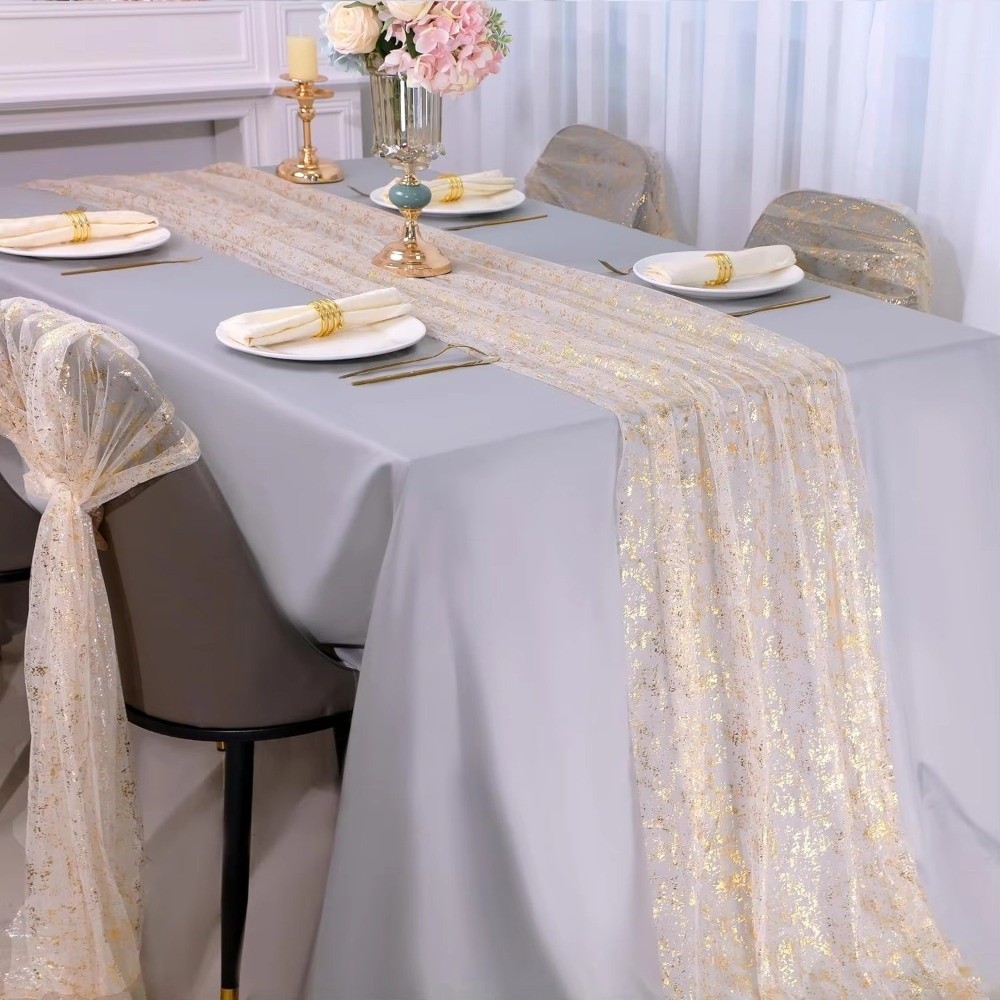 Golden Sequin Glitter Hot Stam - огляд і ціна Table Runner Sequin