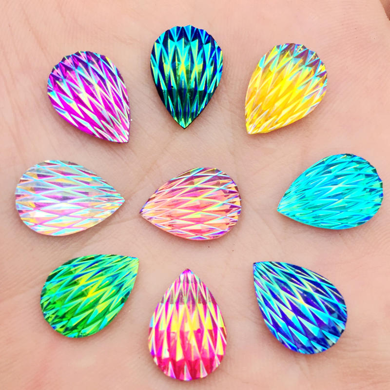 60pcs 10*14mm Water Drop Shiny - огляд і ціна Wedding Water Supply