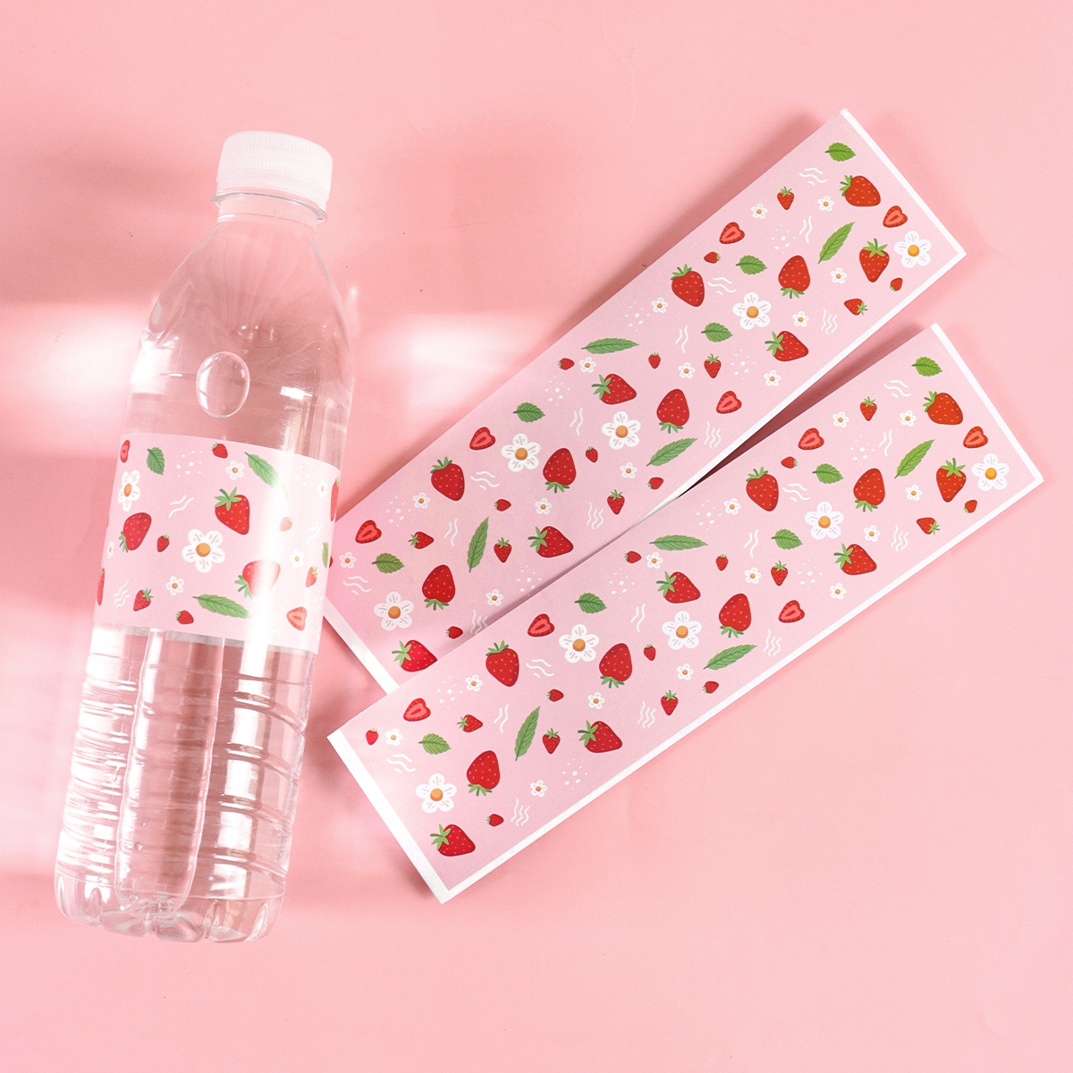 10pcs Strawberry Water Bottle  - огляд і ціна Wedding Water Supply