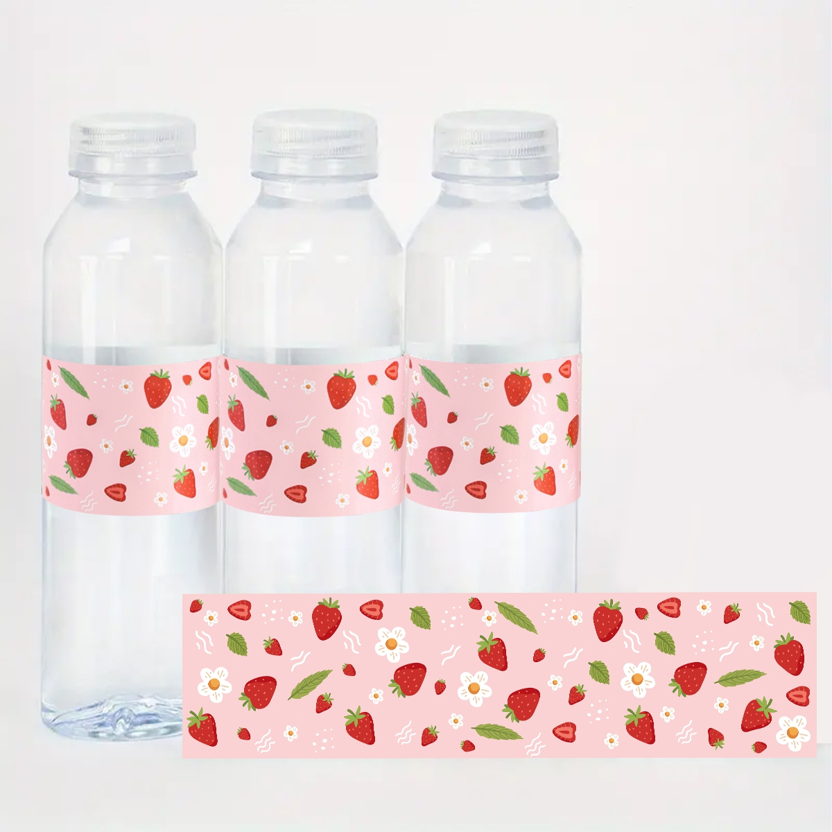 10pcs Strawberry Water Bottle  - огляд і ціна Wedding Water Supply