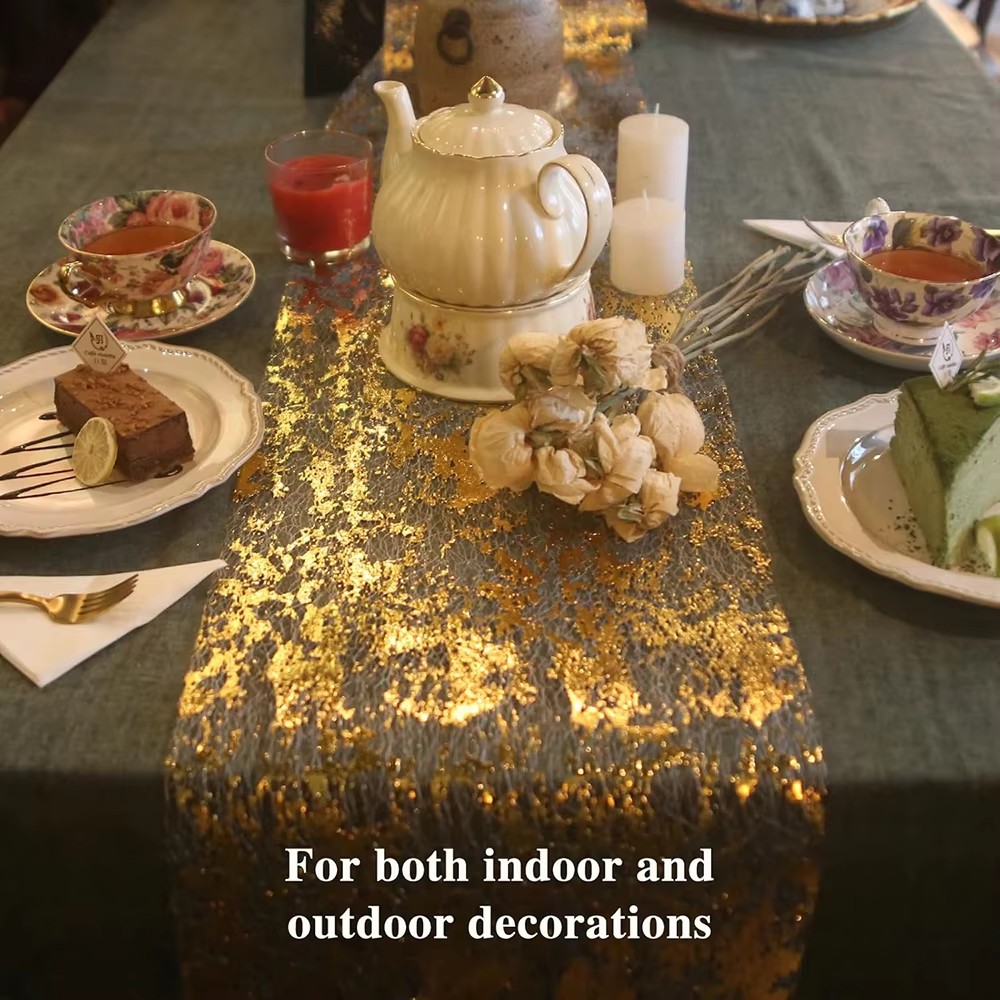 Sparkle Metallic Gold Table Ru - огляд і ціна Table Runner Sequin