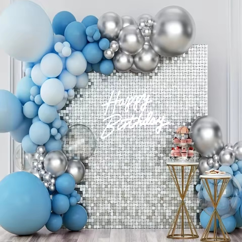 1/2/6/10PCS Silvery/Golden/Bla - огляд і ціна Wedding Backdrop Curtain