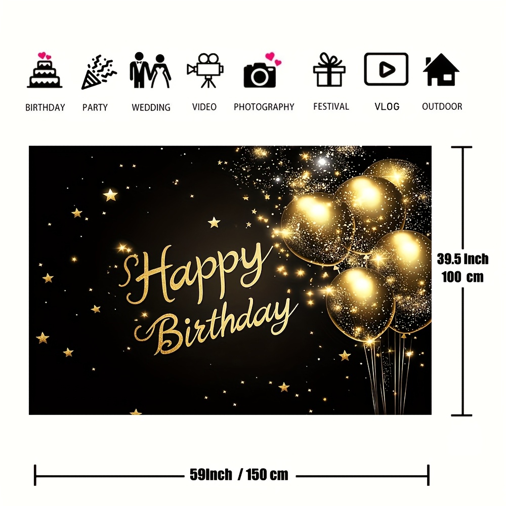 1pc super large black and gold - огляд і ціна Wedding Superstar