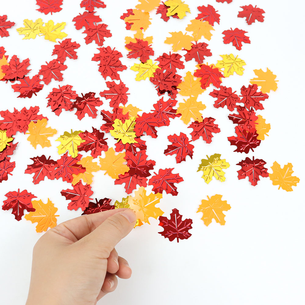 15g Fall Glitter Maple Leaves  - огляд і ціна Table Runner Sequin