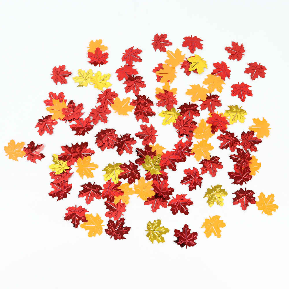 15g Fall Glitter Maple Leaves  - огляд і ціна Table Runner Sequin