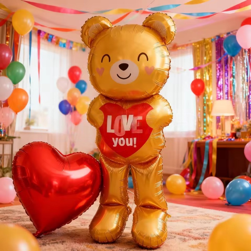 Large  60inch Standing Heart B - огляд і ціна Confetti Balloon Set