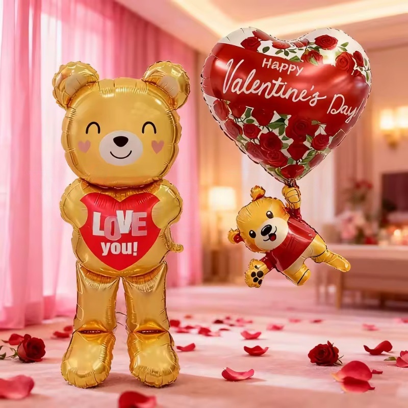 Large  60inch Standing Heart B - огляд і ціна Confetti Balloon Set