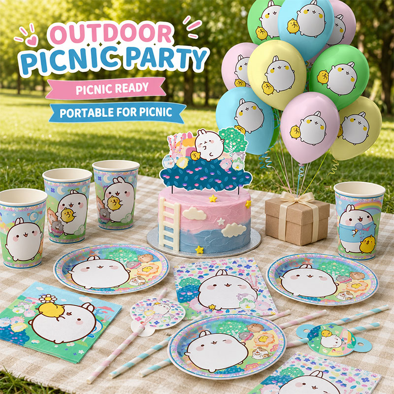Molang Cartoon Themed Party Su - огляд і ціна Confetti Balloon Set