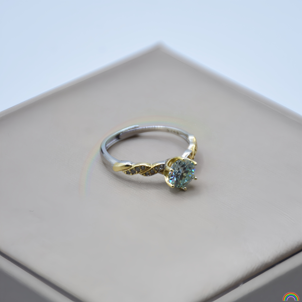 S925 silver inlaid moissanite  - огляд і ціна Wedding Superstar