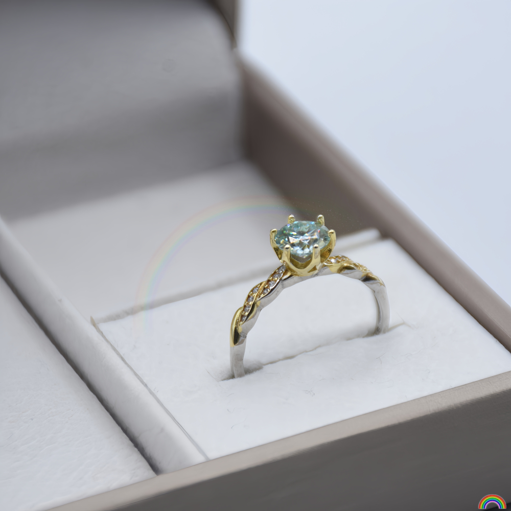 S925 silver inlaid moissanite  - огляд і ціна Wedding Superstar