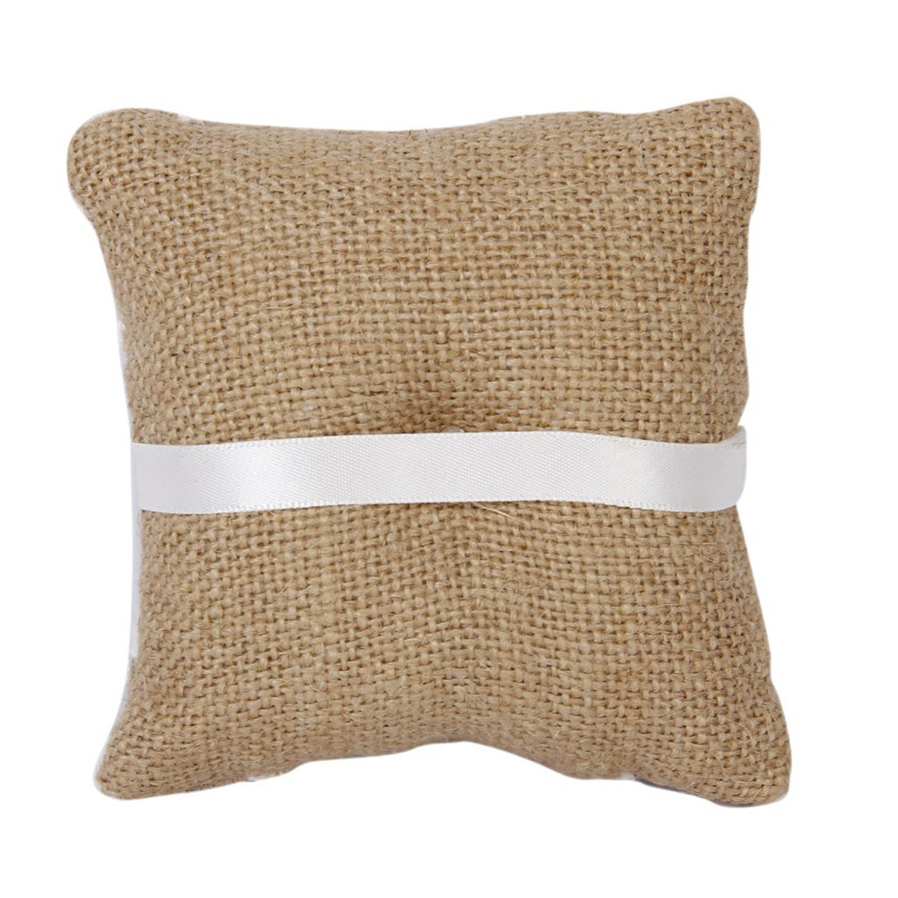 Brown Burlap Wedding Ring Pill - огляд і ціна Ring Bearer Pillow