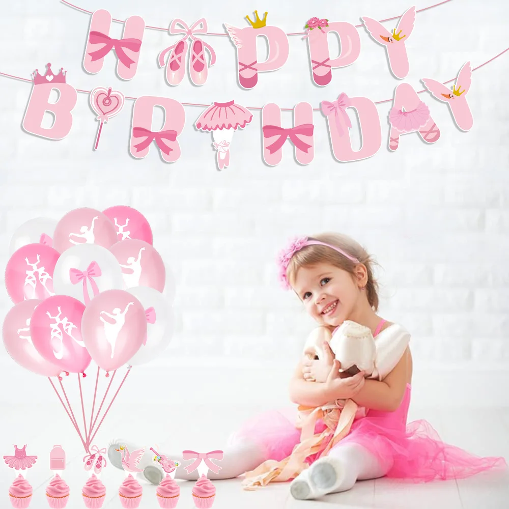 Pink Ballerina Ballet girl Hap - огляд і ціна Confetti Balloon Set