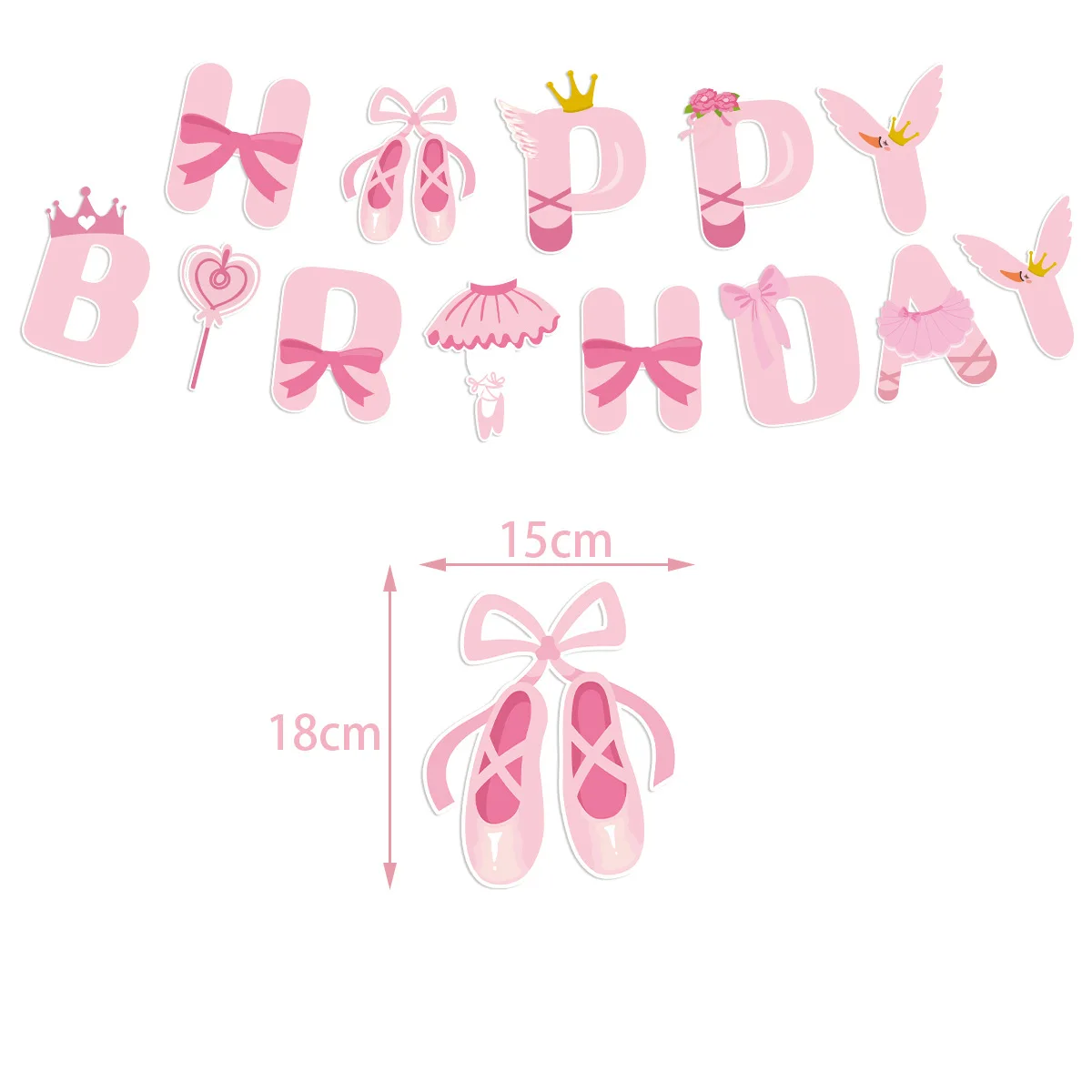 Pink Ballerina Ballet girl Hap - огляд і ціна Confetti Balloon Set