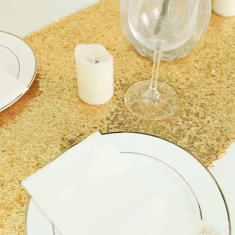 Golden Sequin Table Runner for - огляд і ціна Table Runner Sequin