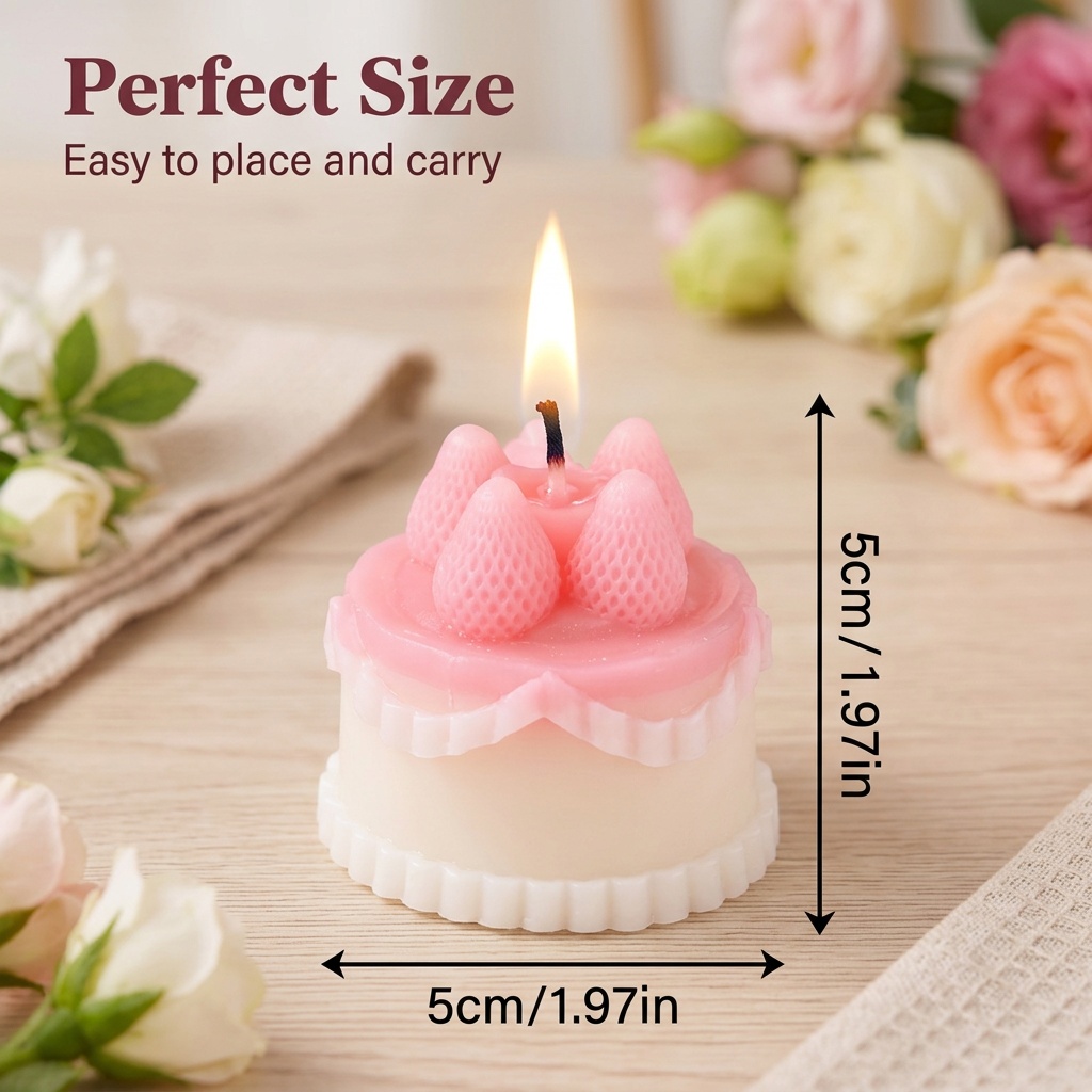 1Pc Cake-Shaped Scented Candle - огляд і ціна Wedding Souvenir