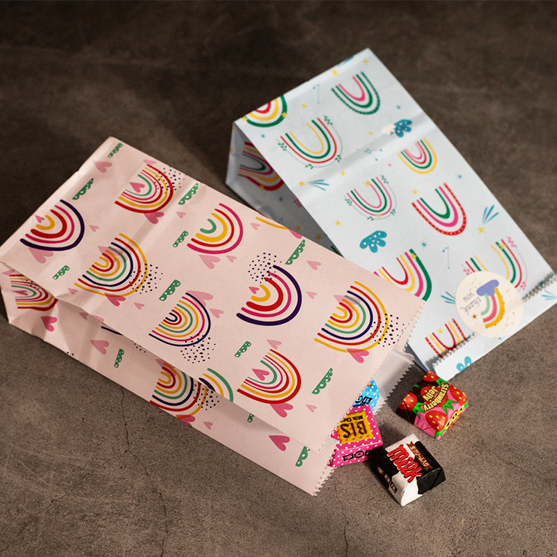 Small Paper Bags Rainbow Print - огляд і ціна Wedding Event Supply