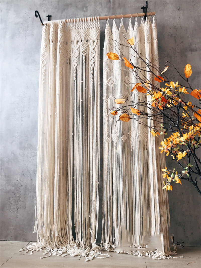 Hand-woven Bohemia Macrame Cot - огляд і ціна Wedding Backdrop Curtain