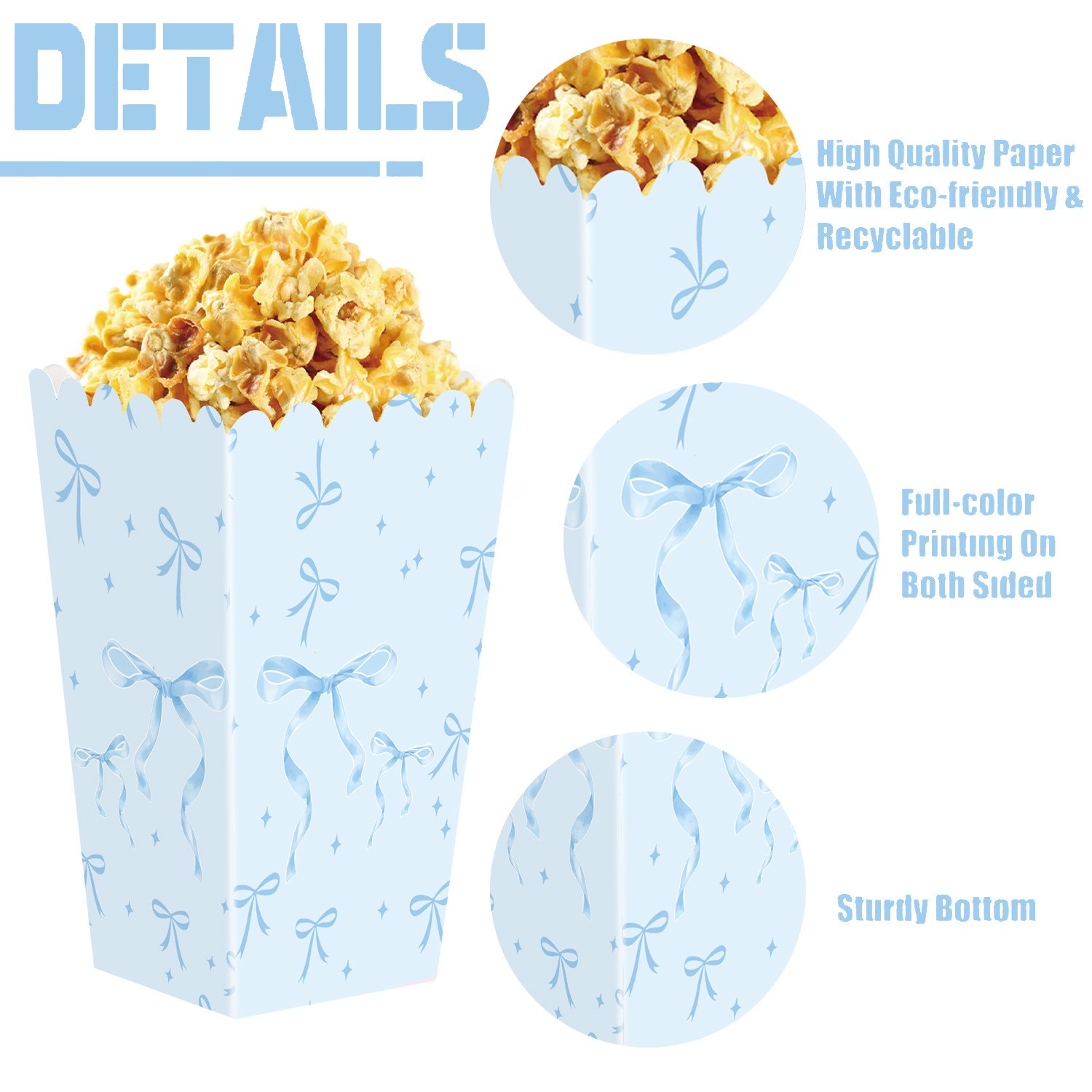 Blue Bow Birthday Party Decor  - огляд і ціна Confetti Balloon Set