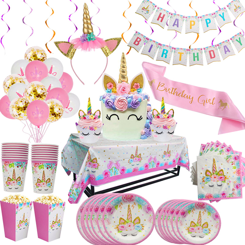 Unicorn Plate Napkin Cups Unic - огляд і ціна Confetti Balloon Set