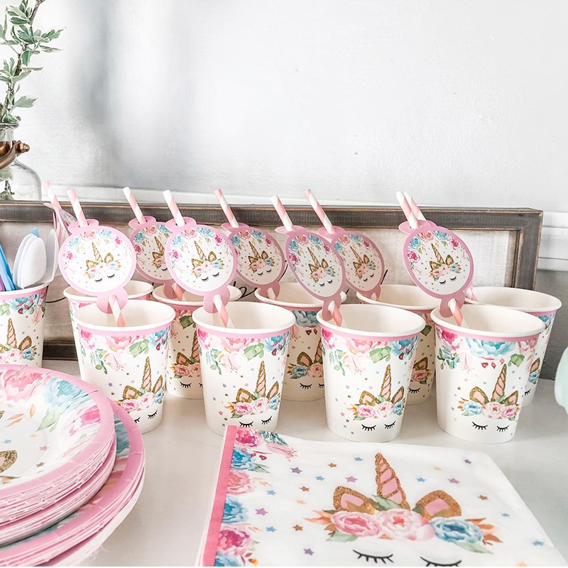 Unicorn Plate Napkin Cups Unic - огляд і ціна Confetti Balloon Set