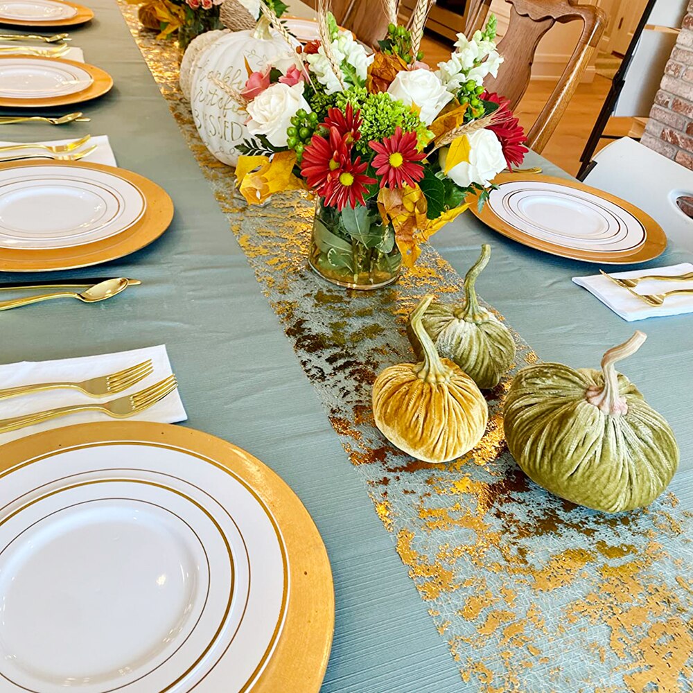 Sparkle Metallic Gold Thin Tab - огляд і ціна Table Runner Sequin