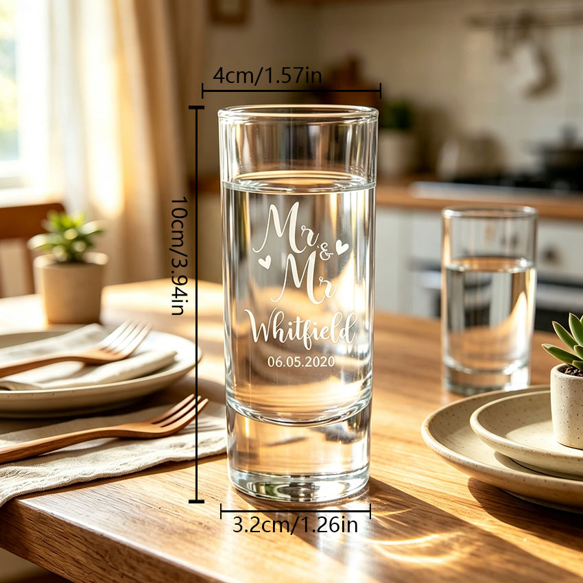Personalized Wedding Shot Glas - огляд і ціна Wedding Souvenir