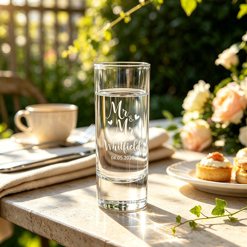 Personalized Wedding Shot Glas - огляд і ціна Wedding Souvenir