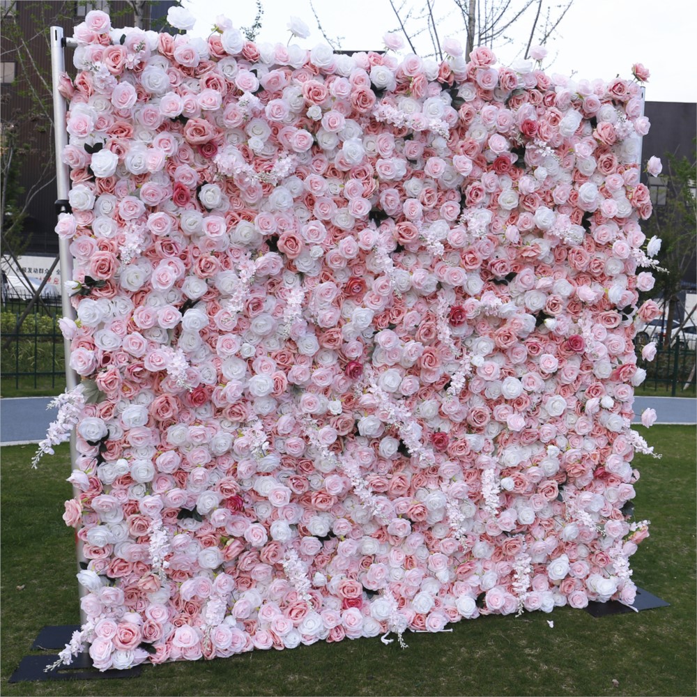 Uflower 5D Pink White Rose Clo - огляд і ціна Wedding Backdrop Curtain