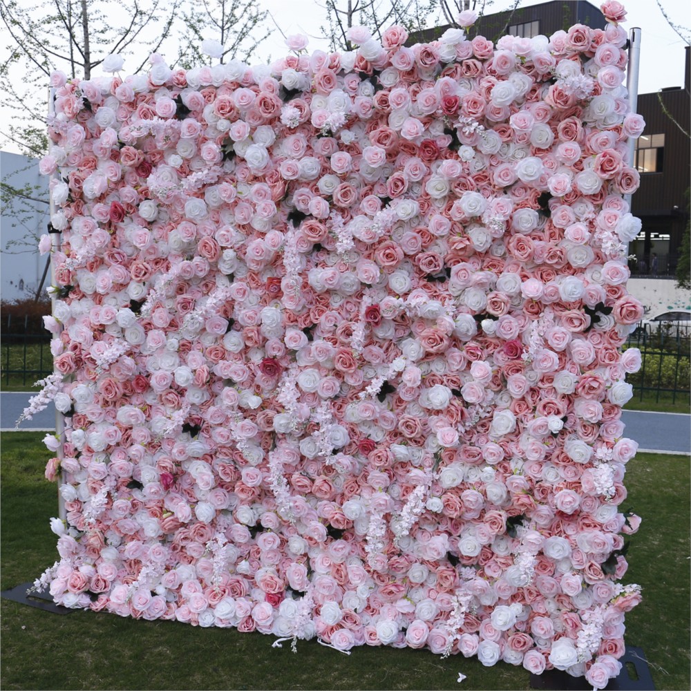 Uflower 5D Pink White Rose Clo - огляд і ціна Wedding Backdrop Curtain