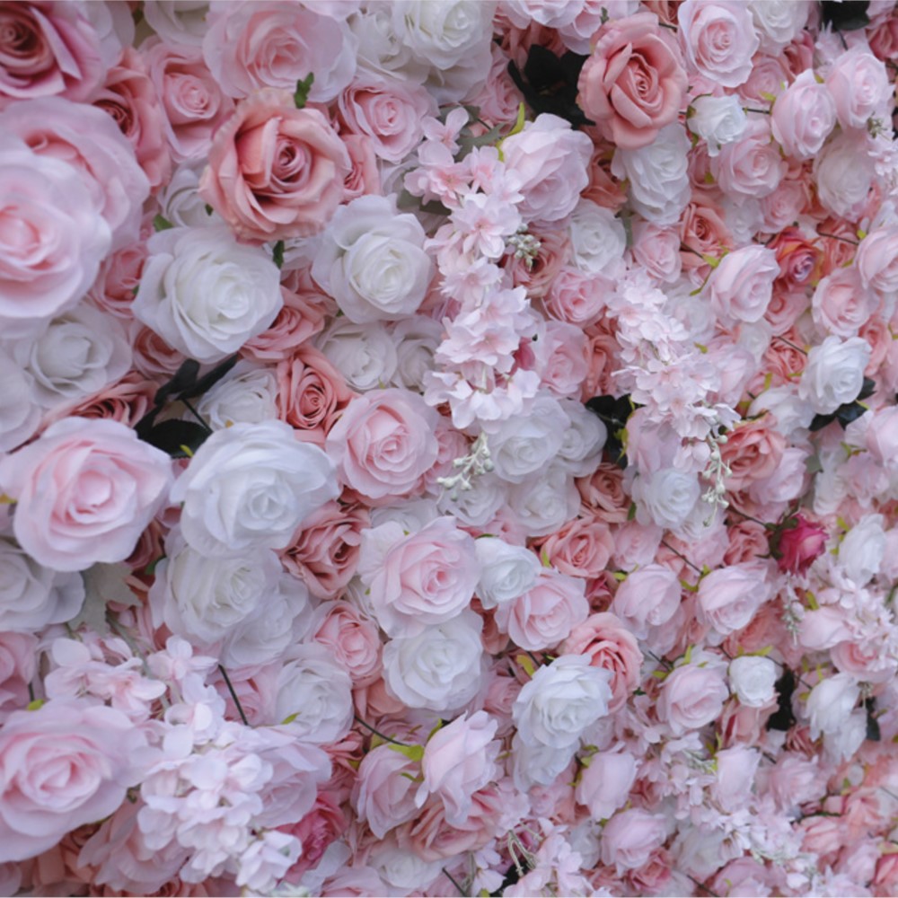 Uflower 5D Pink White Rose Clo - огляд і ціна Wedding Backdrop Curtain
