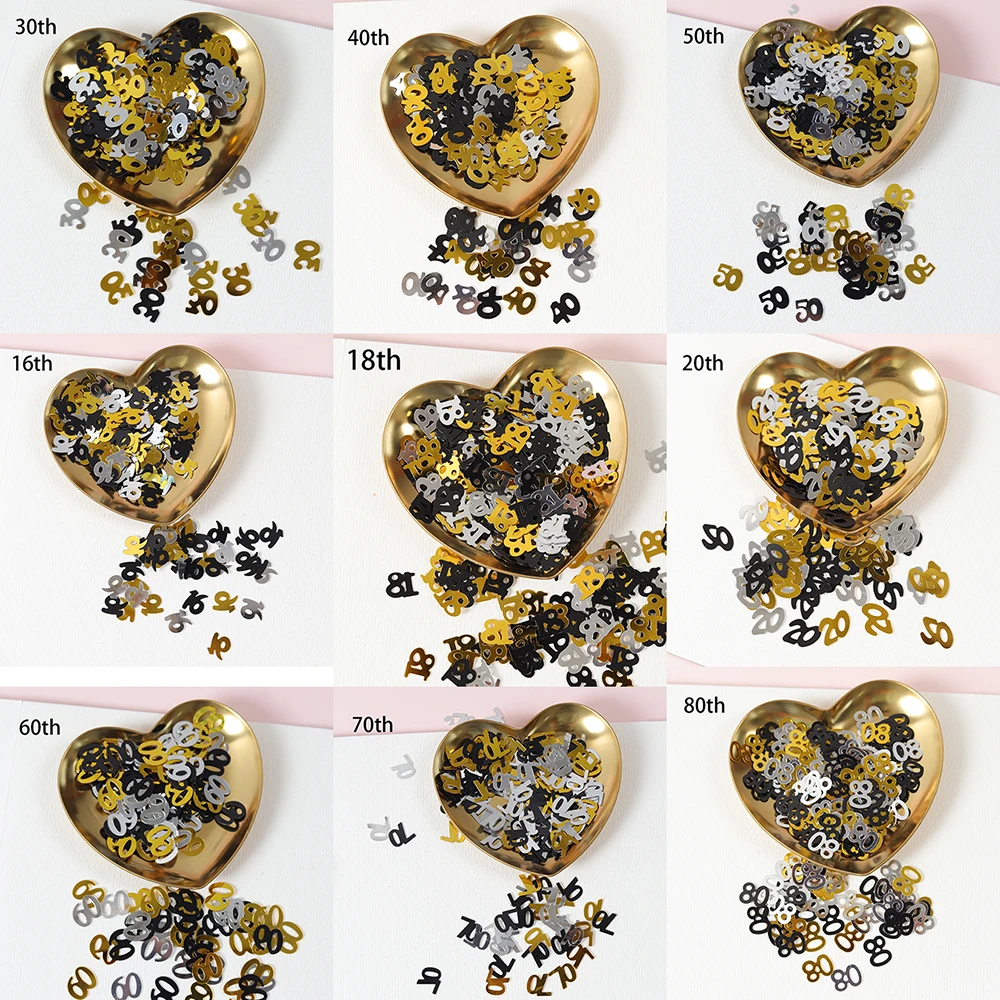 15G Mini Number 16/18/20/30/40 - огляд і ціна Table Runner Sequin