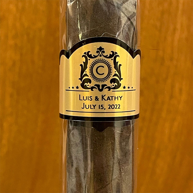 Custom Gold Foil Wedding Cigar - огляд і ціна Wedding Souvenir