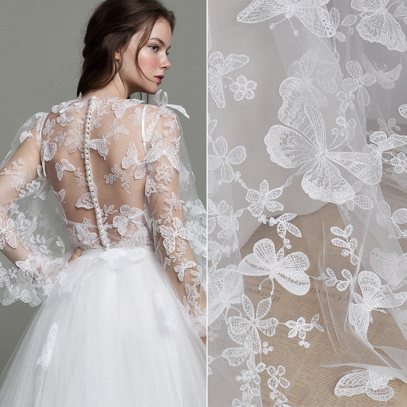 1 Yard 3D Butterfly Embroidery - огляд і ціна Wedding Water Supply
