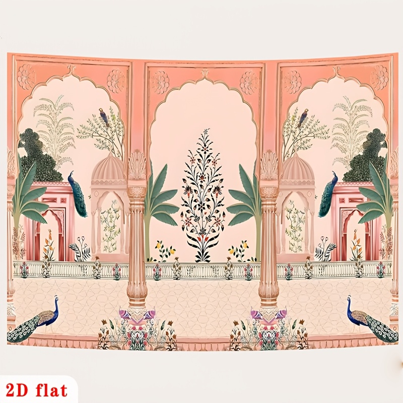 Ornate Mughal Floral Peacock B - огляд і ціна Wedding Backdrop Curtain