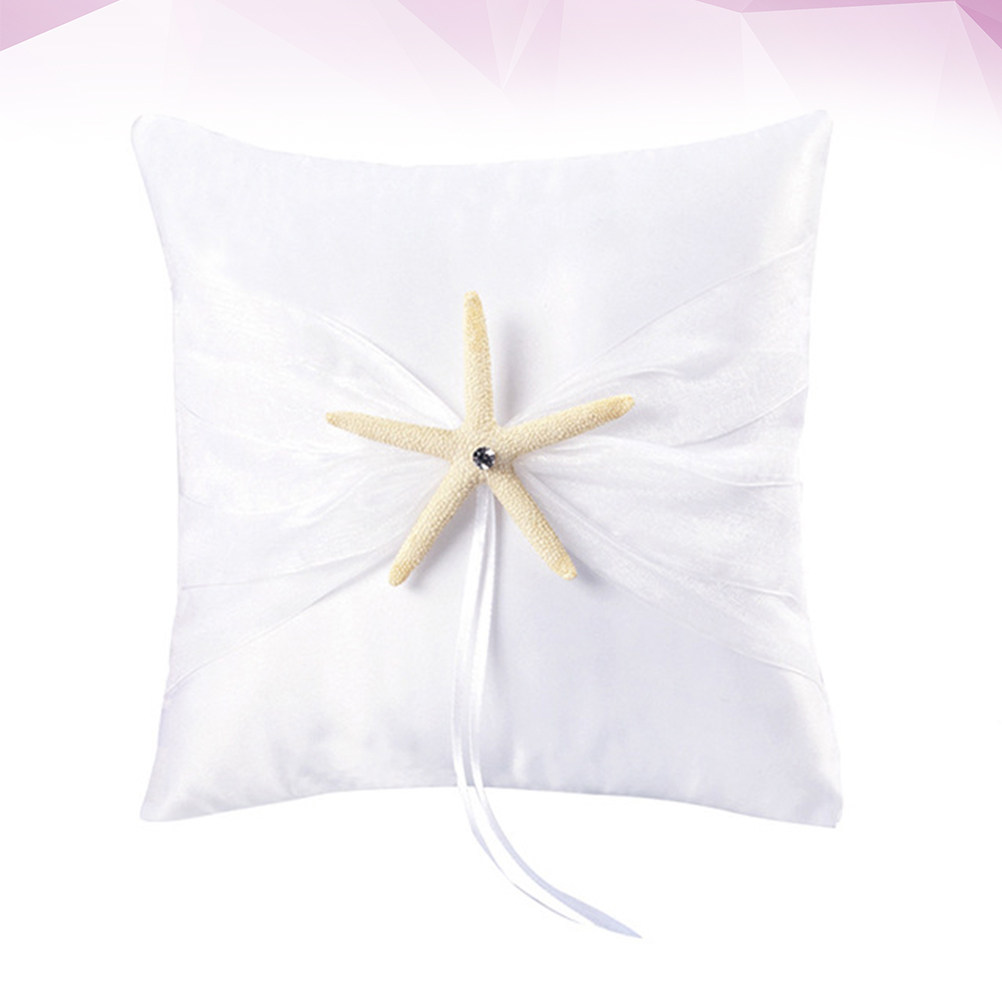 Romantic Sea Star Wedding Ring - огляд і ціна Ring Bearer Pillow