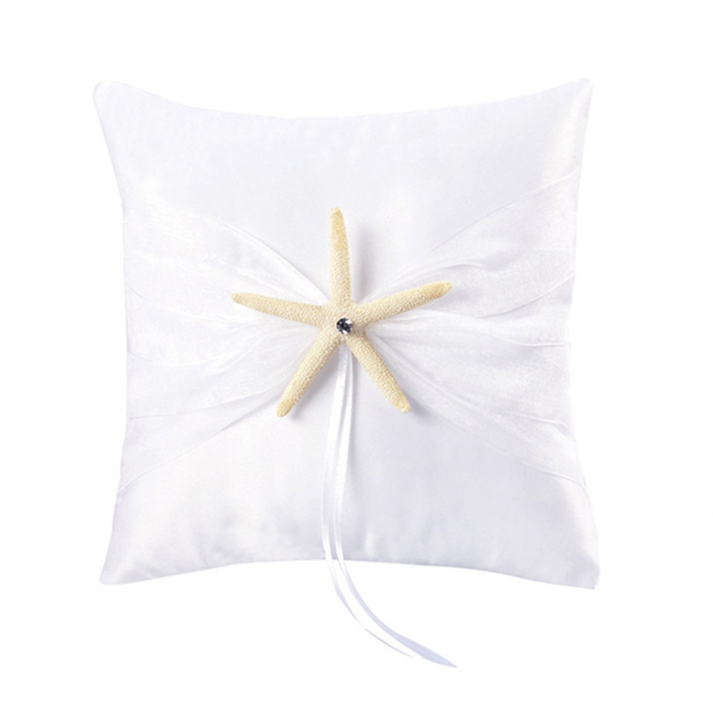 Romantic Sea Star Wedding Ring - огляд і ціна Ring Bearer Pillow