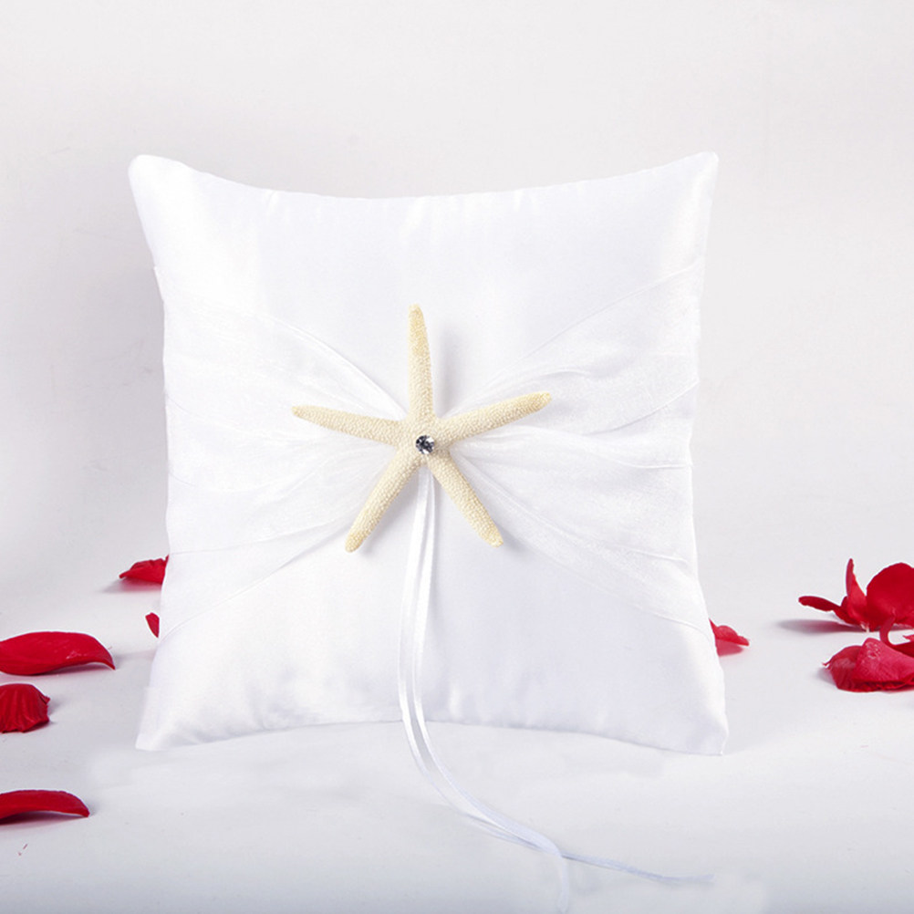 Romantic Sea Star Wedding Ring - огляд і ціна Ring Bearer Pillow