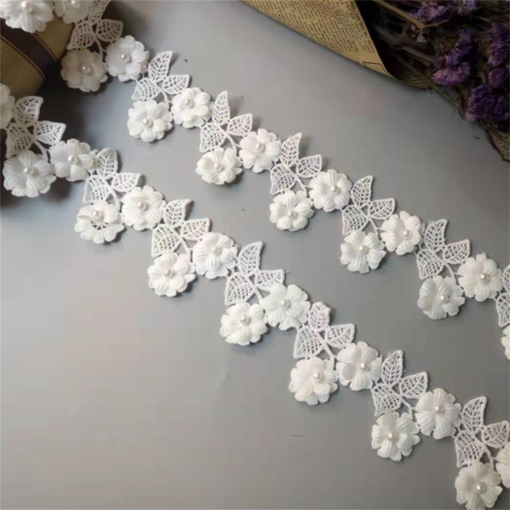 2 Yard 6cm White Flower Embroi - огляд і ціна Wedding Water Supply
