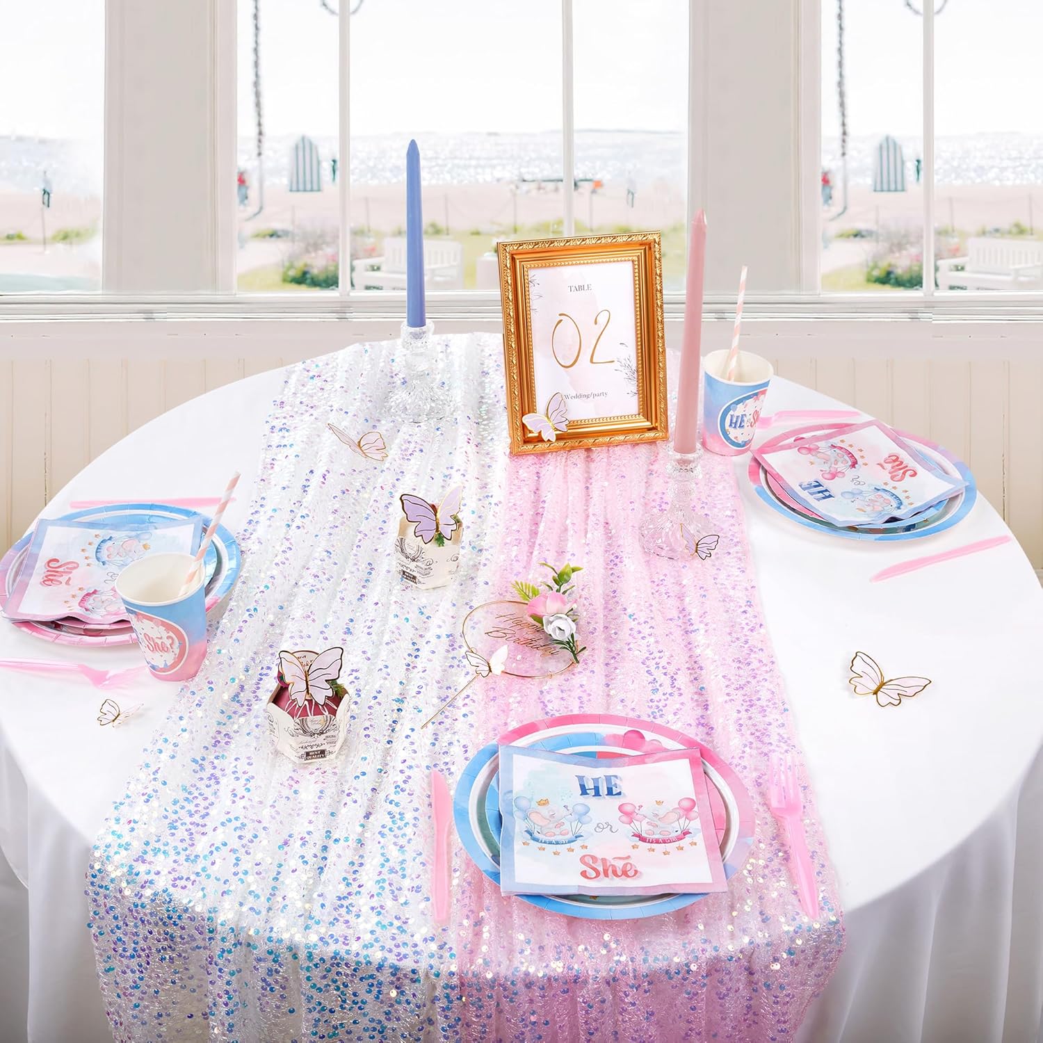 Glitter Iridescent Sequin Tabl - огляд і ціна Table Runner Sequin