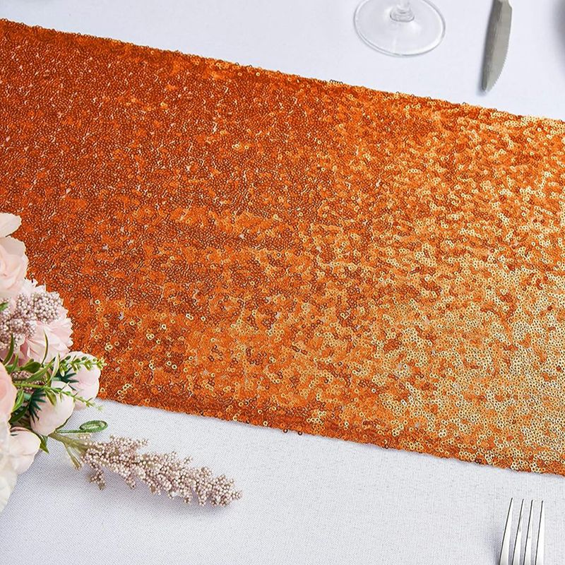 Orange Sequin Table Runner for - огляд і ціна Table Runner Sequin